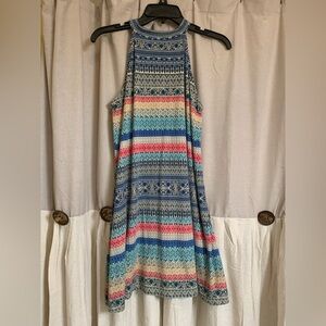 Multicolor Sleeveless Dress. Ladies Sz small dress